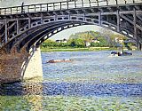The Argenteuil Bridge and the Seine by Gustave Caillebotte
